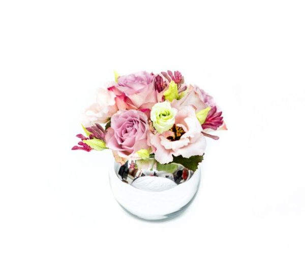 Maria Luisa Rocchi Flowers in boule di vetro. a domicilio con cosaporto.