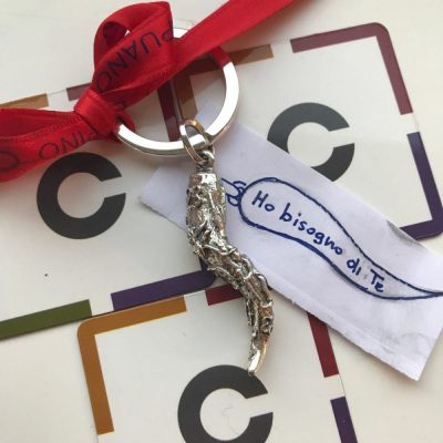 Ciondolo corno peppino capuano e cosaporto