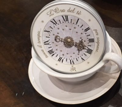 L'Ora del tè - lattina di tè e tazza da tè Orangerie la reggia del tè e cosaporto