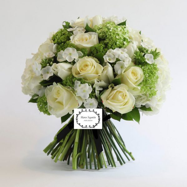 Segantin Atelier bouquet bianco. a domicilio con cosaporto.