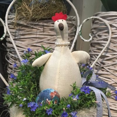 Pianta da esterno con gallina di pezza il fiorile a domicilio con dev-beliven.cosaporto.it