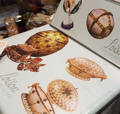 Colomba Faberge Loison di latteria bera a domicilio con cosaporto.