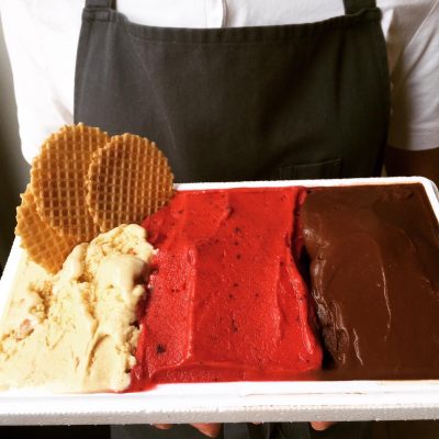 cosaporto consegnaa domicilio vaschetta di gelato artigianale e naturale