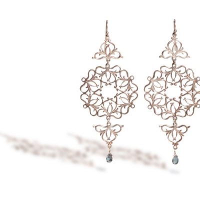 orecchini orchidea agapanthus. a domicilio con cosaporto.