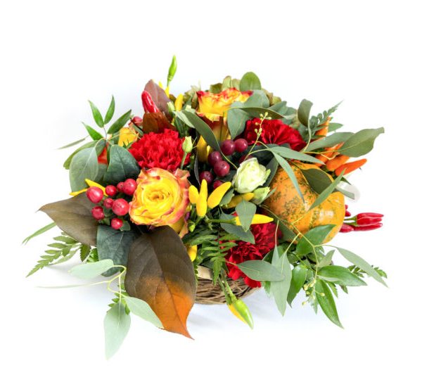 Centrotavola autunnale Marco Segantin Atelier. A domicilio con Cosaporto