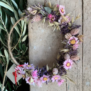 Coroncina da porta fiori secchi Coral Cosaporto