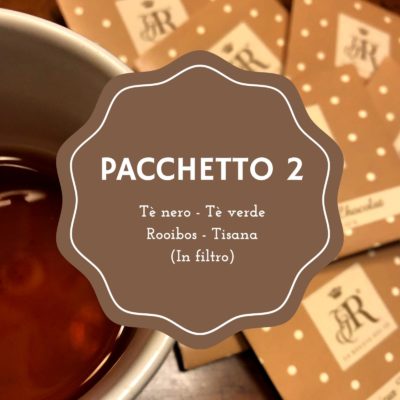 assortimento di tè in filtro a scelta la reggia del tè e cosaporto