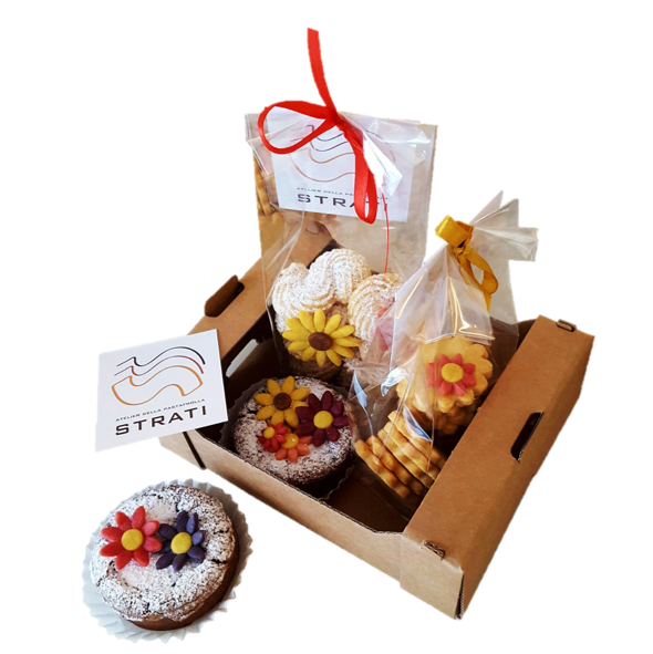Box gustosa assortita Strati Atelier a domicilio con cosaporto