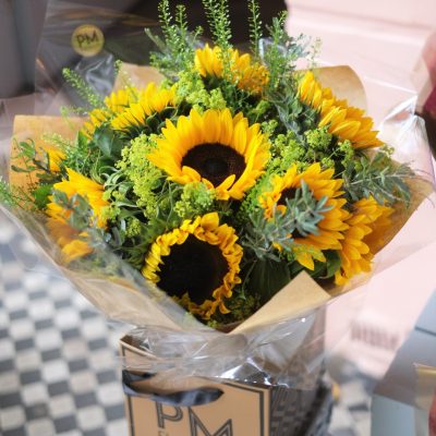 Sunflowers and foliage PM FLOWERS