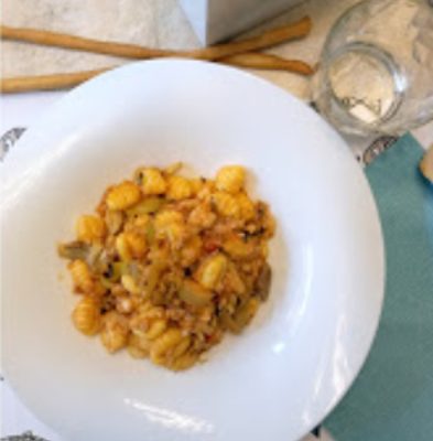 pasta al sugo papo fish e cosaporto