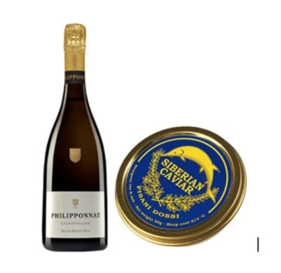 Box Champagne Philipponat Reserve Brut e Caviale cantina di franco cosaporto