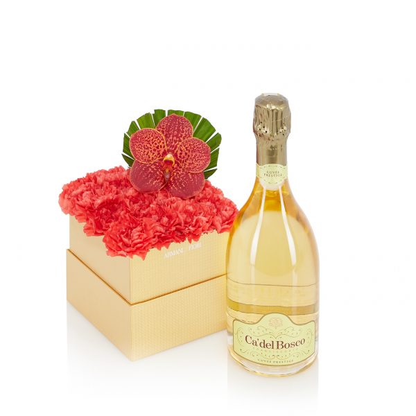Luxury-box-bollicine-fiori-consegna-domicilio-cosaporto