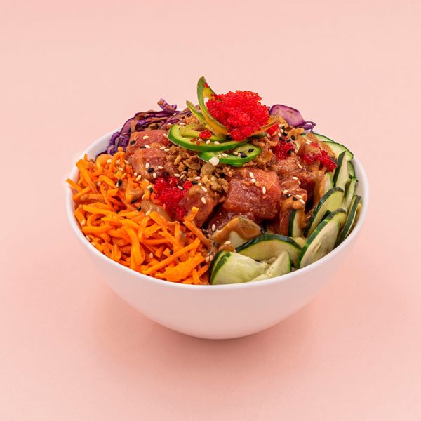 consegna a domicilio del Poke Spicy Tuna di Poke House Milano con Cosaporto.it