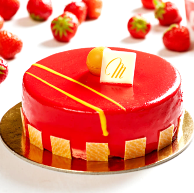 Torta Gelato Crema e Fragole