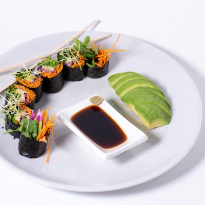 vegan Sushi roll ecru raw food e cosaporto