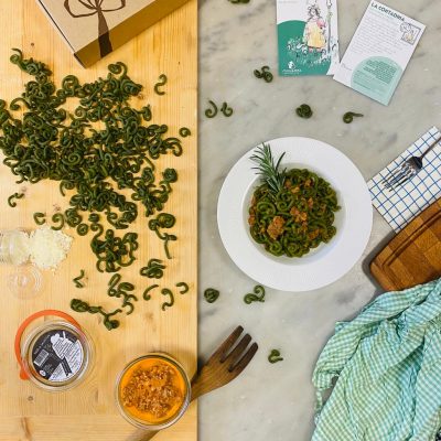 box-gramigna-verde-ragu-di-salsiccia-sfogliarina-consegna-domicilio-cosaporto