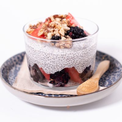 pudding semi chia granola ecru raw food e cosaporto