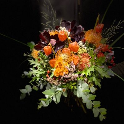 composizione floreale flower bunch exotic fall maryflor cosaporto