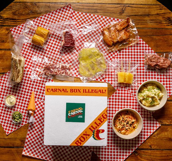 Box BBQ di Carnal di Roy Caceres a domicilio con cosaporto