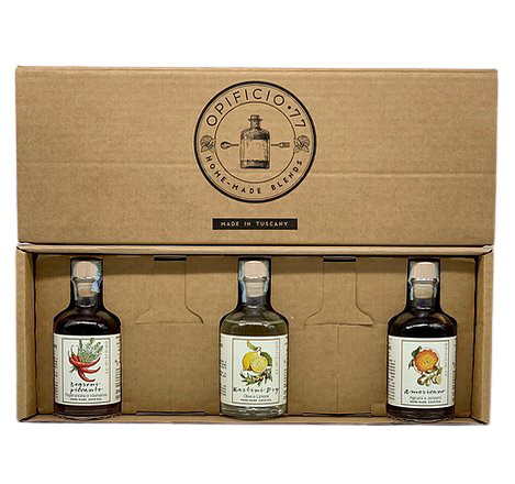 Box regalo 3 Cocktails monodose Opificio 77 consegna a domicilio con Cosaporto