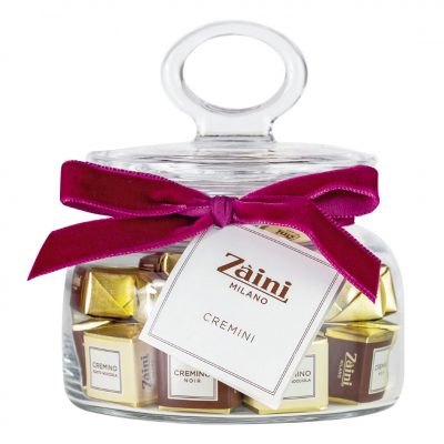 Vaso vetro Cremini cioccolato Zàini Milano consegna a domicilio con Cosaporto