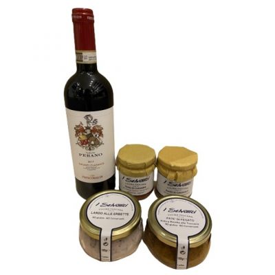 box-toscana-gourmet-chianti-ragù-chianina-cinghiale-patè-fegato-lardo-erbette-consegna-domicilio-cosaporto