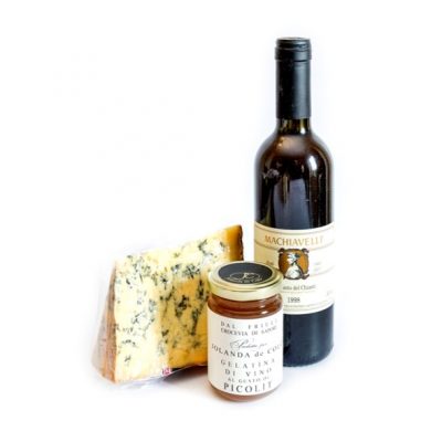 Box Erborinato a scelta, Gelatina di Picolit e Vin Santo gastronomia barbero e cosaporto