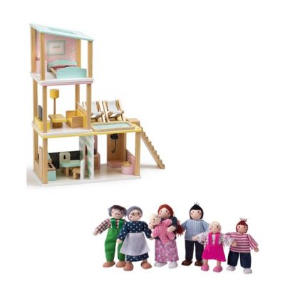 casa modulare + set famiglia eurekakids e cosaporto