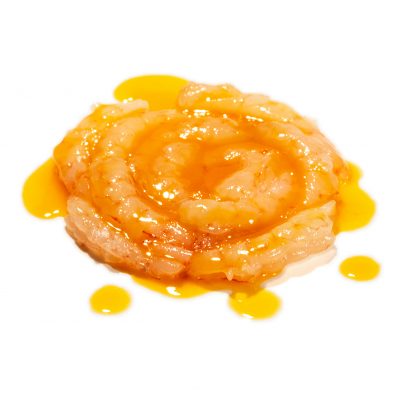 Gamberi rosa "al Ajillo" dello Chef Matias Perdomo di ROC consegna a domicilio con Cosaporto