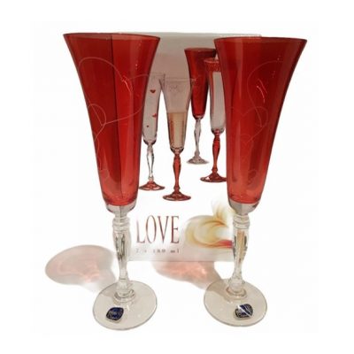 calici flute rossi cocchi consegna domicilio cosaporto