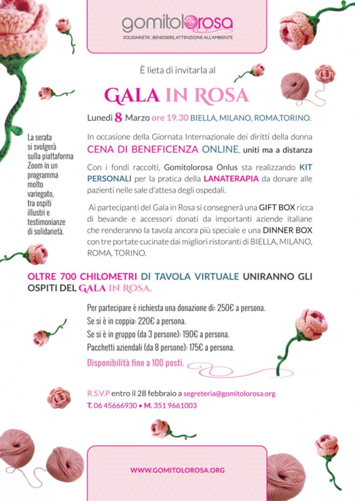 gala in rosa gomitolorosa
