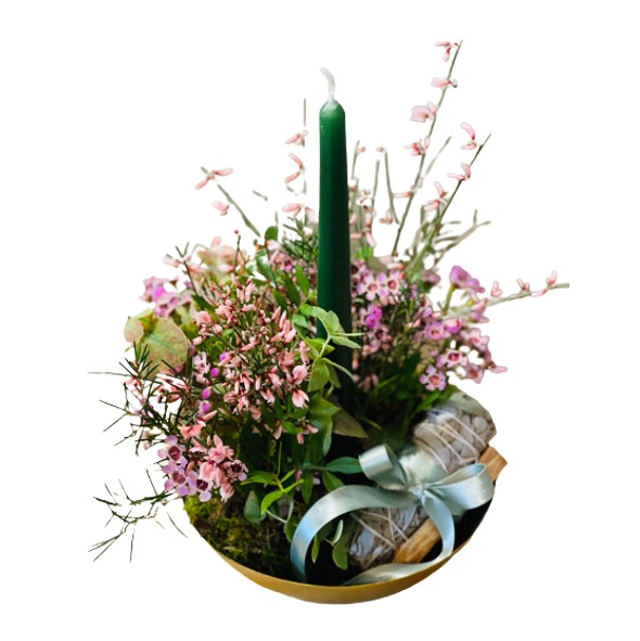 Portacandele Benaugurante di Coral consegna a domicilio con cosaporto