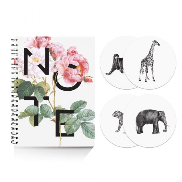 set note sottobicchieri vintage