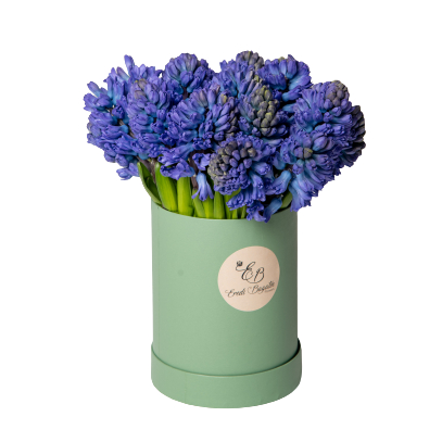 Box a cilindro Tiffany con fiori profumati Eredi Bagatin consegna a domicilio con Cosaporto