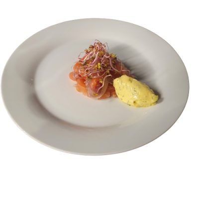 Carpaccio di salmone marinato Golinos consegna a domicilio con Cosaporto