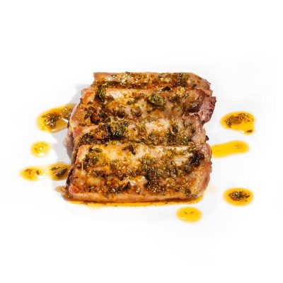 Costine di maiale e chimichurri di Matias Perdomo ROC consegna a domicilio con Cosaporto