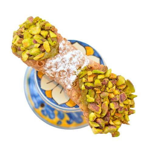 Cannolo siciliano pistacchio di Bronte Siciliainbocca consegna a domicilio con Cosaporto