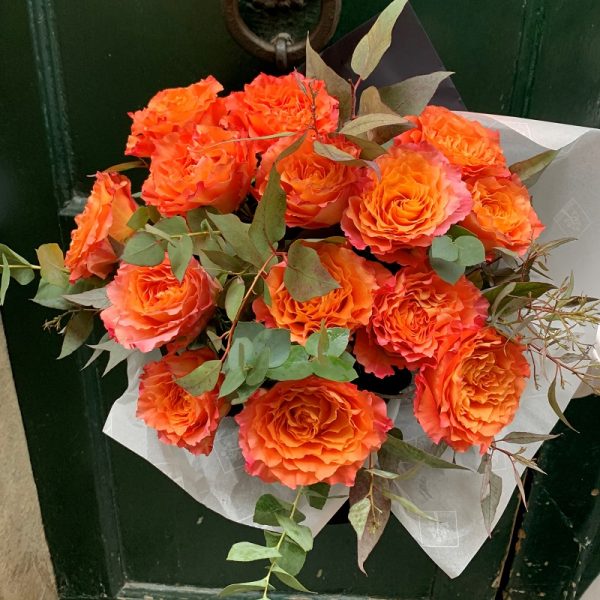 Bouquet di rose arancio Fiorile Firenze consegna a domicilio con Cosaporto