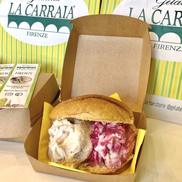 brioche con gelato a domicilio con cosaporto