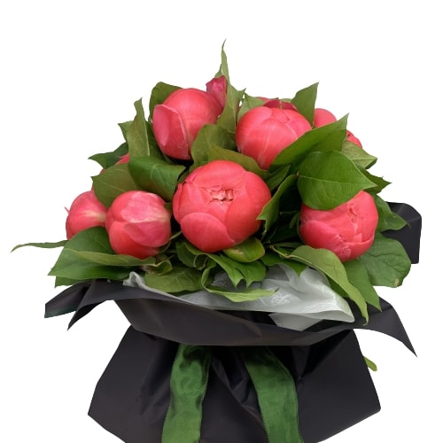 Bouquet Peonie Fiorile Firenze consegna a domicilio con Cosaporto