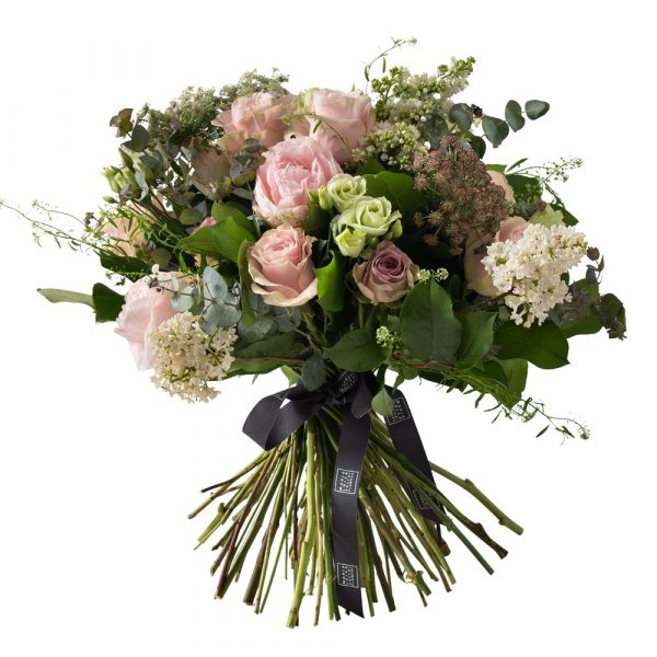 Bouquet dai toni rosa Maria Luisa Rocchi Flowers consegna a domicilio con Cosaporto