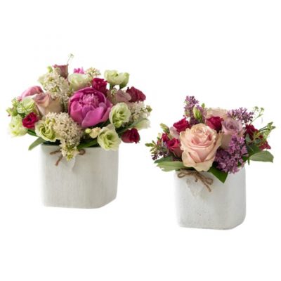 Cubo con fiori Maria Luisa Rocchi Flowers consegna a domicilio con Cosaporto