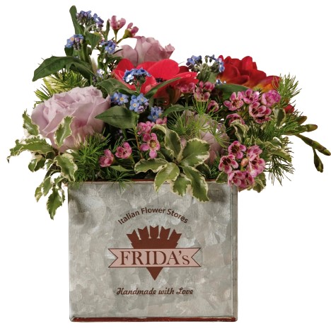 Cubo in zinco vivace Frida's consegna a domicilio con Cosaporto