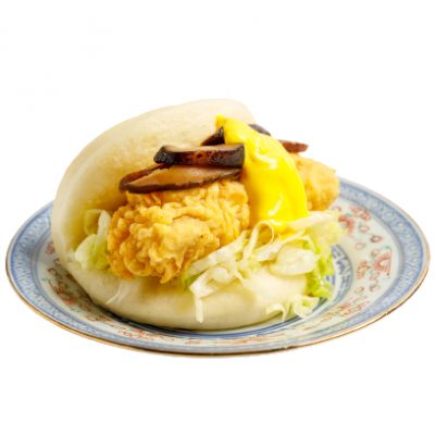 Bao con pollo, maionese umami e pickled Shitake Baby Bao consegna a domicilio con Cosaporto