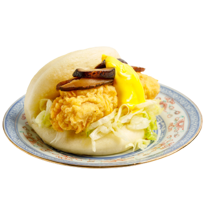Bao con pollo, maionese umami e pickled Shitake Baby Bao consegna a domicilio con Cosaporto