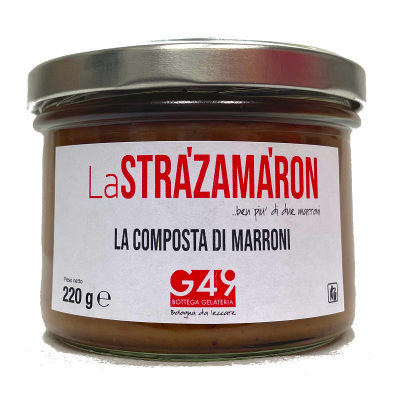 "LaSTRAZAMARON" composta di marroni Galliera 49 consegna a domicilio con Cosaporto