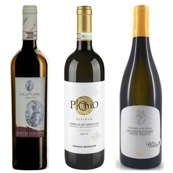 Box Selezione Tre Bianchi Italiani Ebrezze Enoteca consegna a domicilio con Cosaporto.it