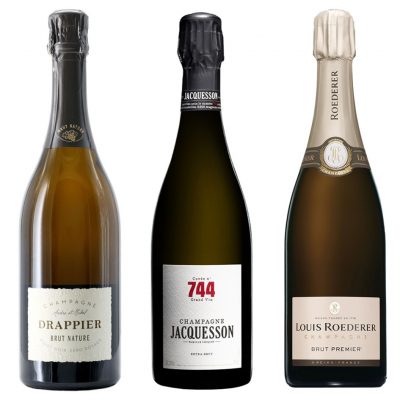 Box Selezione Tre Champagne Ebrezze Enoteca consegna a domicilio con Cosaporto