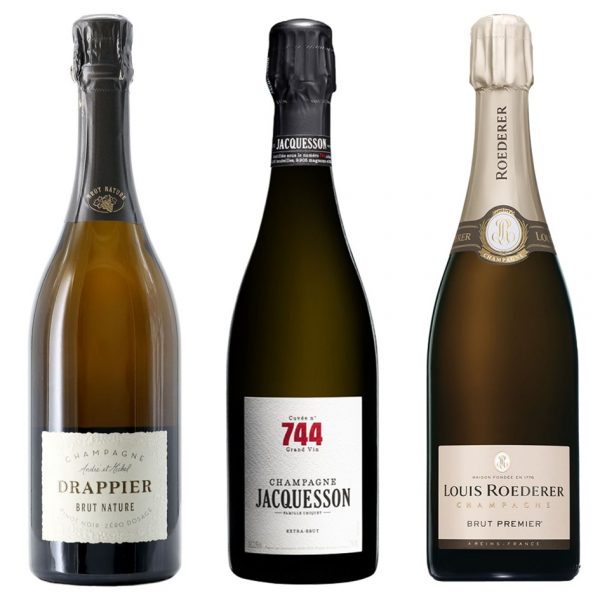 Box Selezione Tre Champagne Ebrezze Enoteca consegna a domicilio con Cosaporto