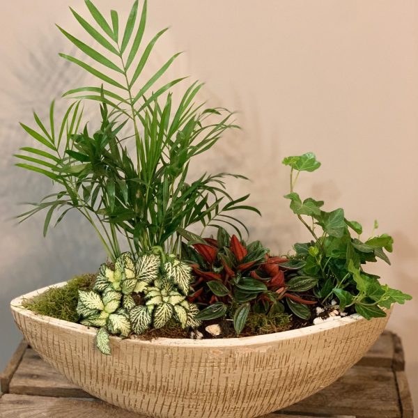 composizione floreale in vaso